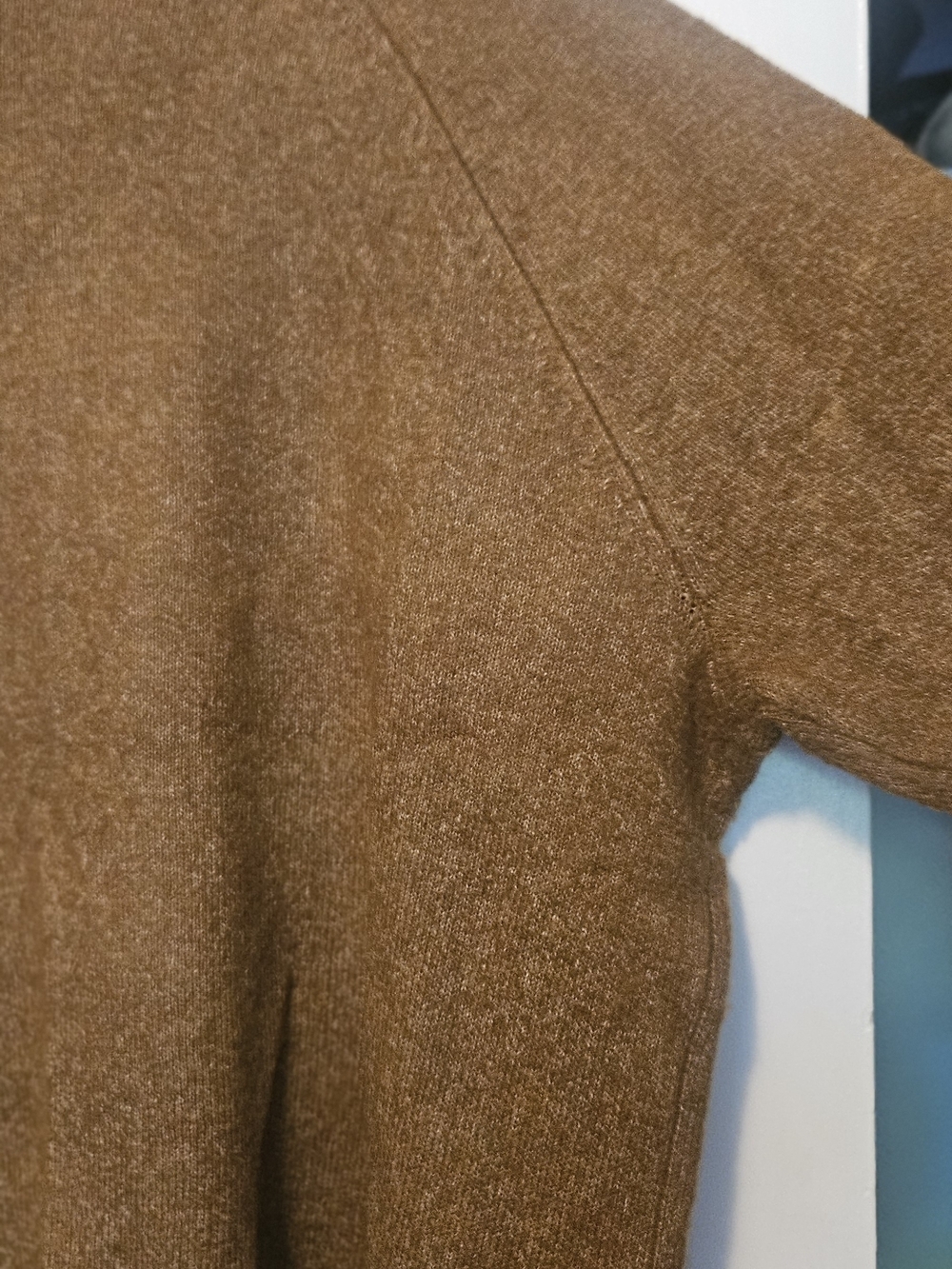 Halogen V-Neck Cozy Brown Sweater - Picture 7 of 8